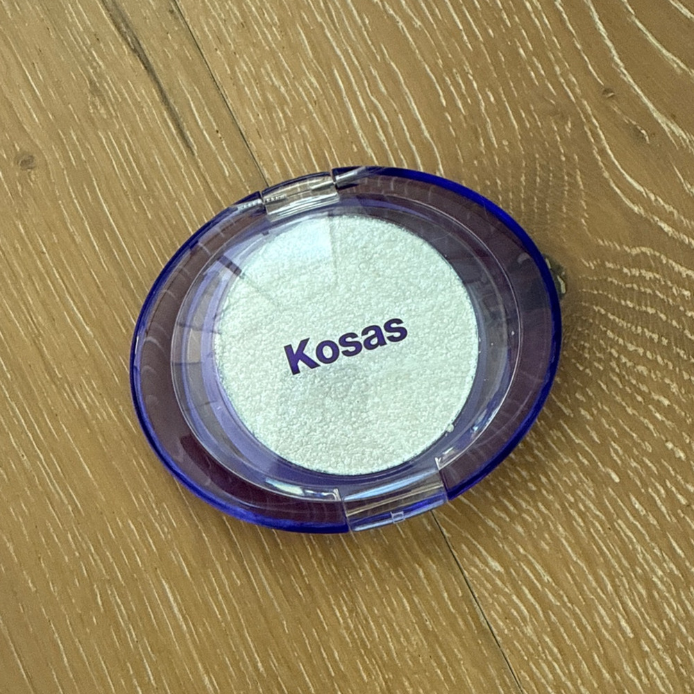 Kosas Shiny Objects Wet Glisten Powder Highlighter for Face and Eyes in Opaline